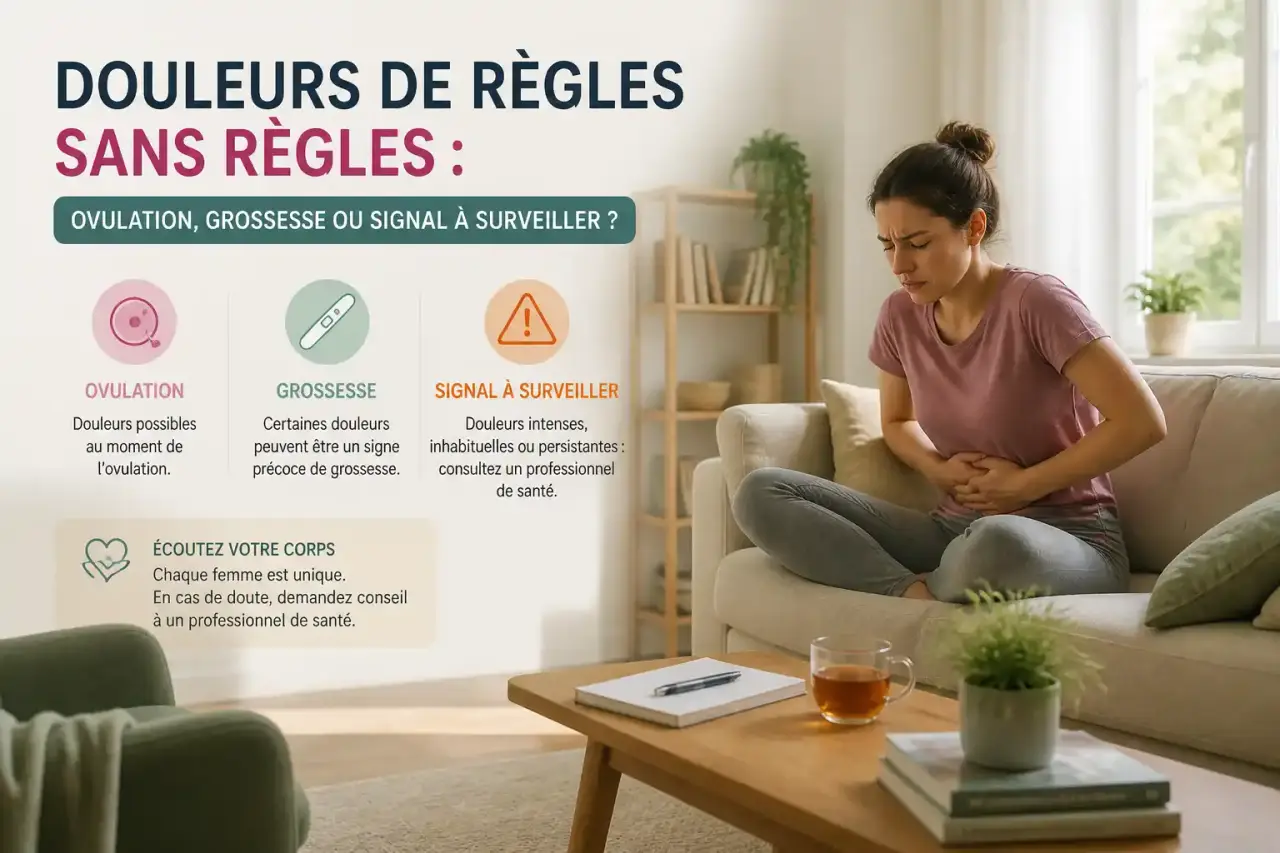 Douleurs de règles sans règles : ovulation, grossesse ou signal à surveiller ?