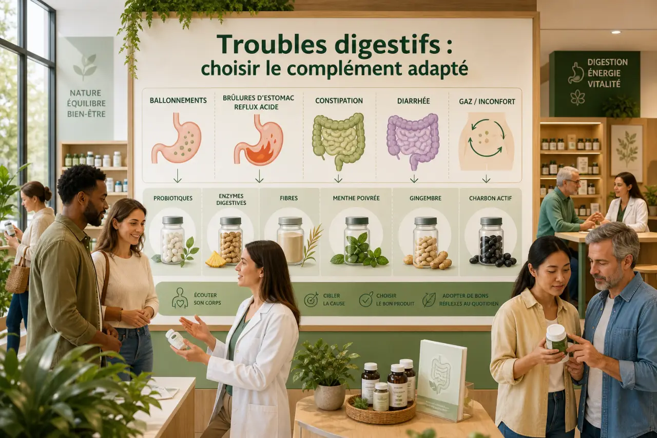 Troubles digestifs : comment choisir le complément alimentaire adapté à vos symptômes ?