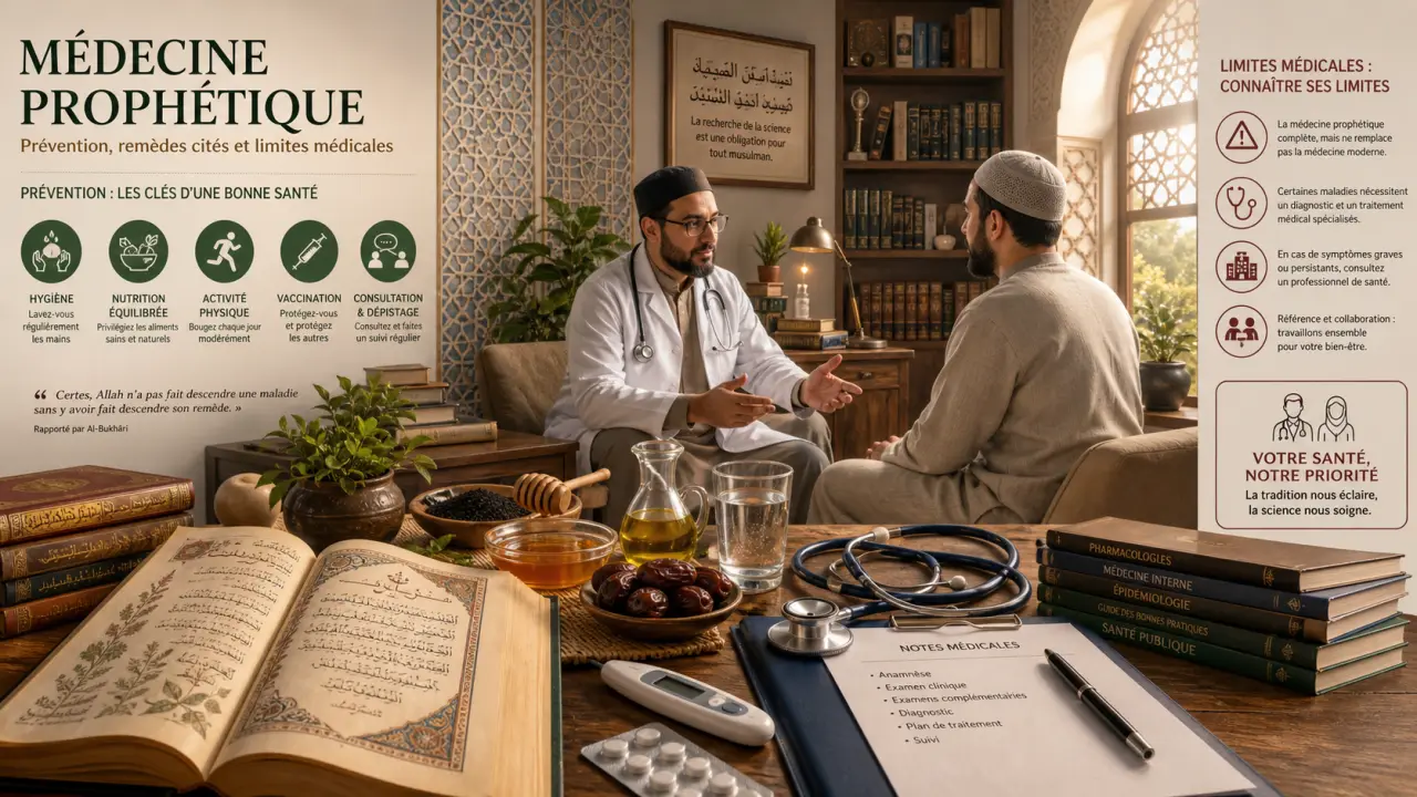 Médecine prophétique : prévention, remèdes cités et limites médicales
