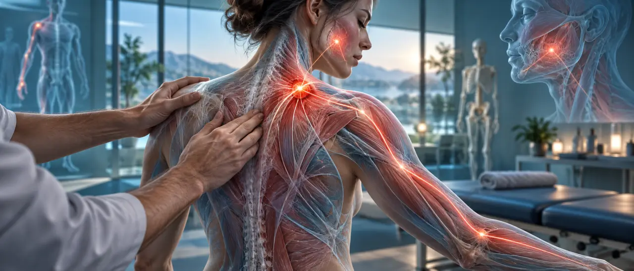 Ostéopathie myofasciale : une douleur loin du muscle, un point gâchette à identifier
